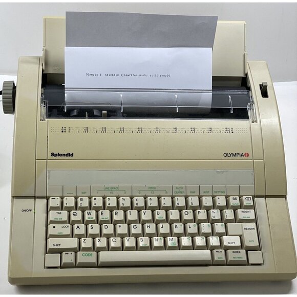Olympia Splendid NA1HH memory correct typewriter in original box with manual - Picture 3 of 16